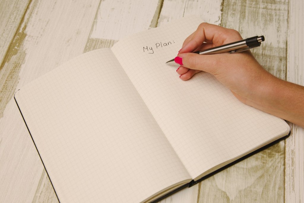 Write Goals on White Ruled Paper