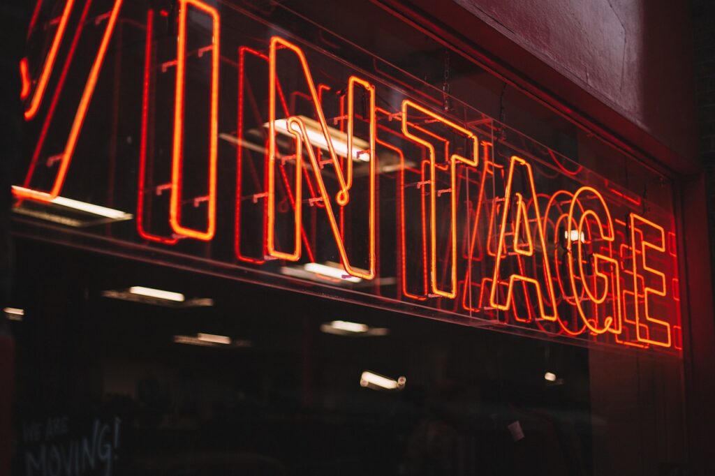 Neon store sign